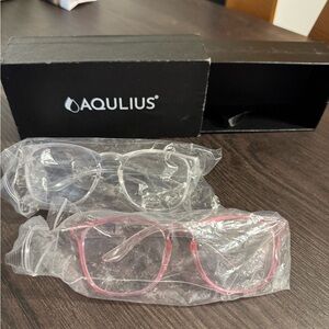 Aqulius Eyegoggles Set in pink and Clear